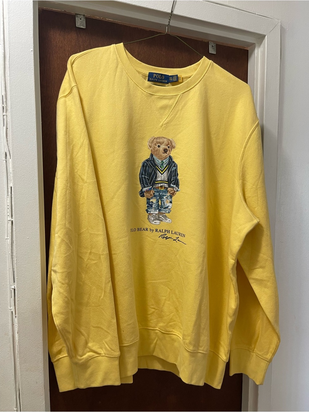 Polo by Ralph Lauren Yellow Bear Crewneck Sweatshirt